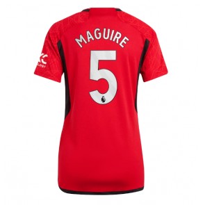 Manchester United Harry Maguire #5 Dámské Domácí Dres 2023-24 Krátký Rukáv
